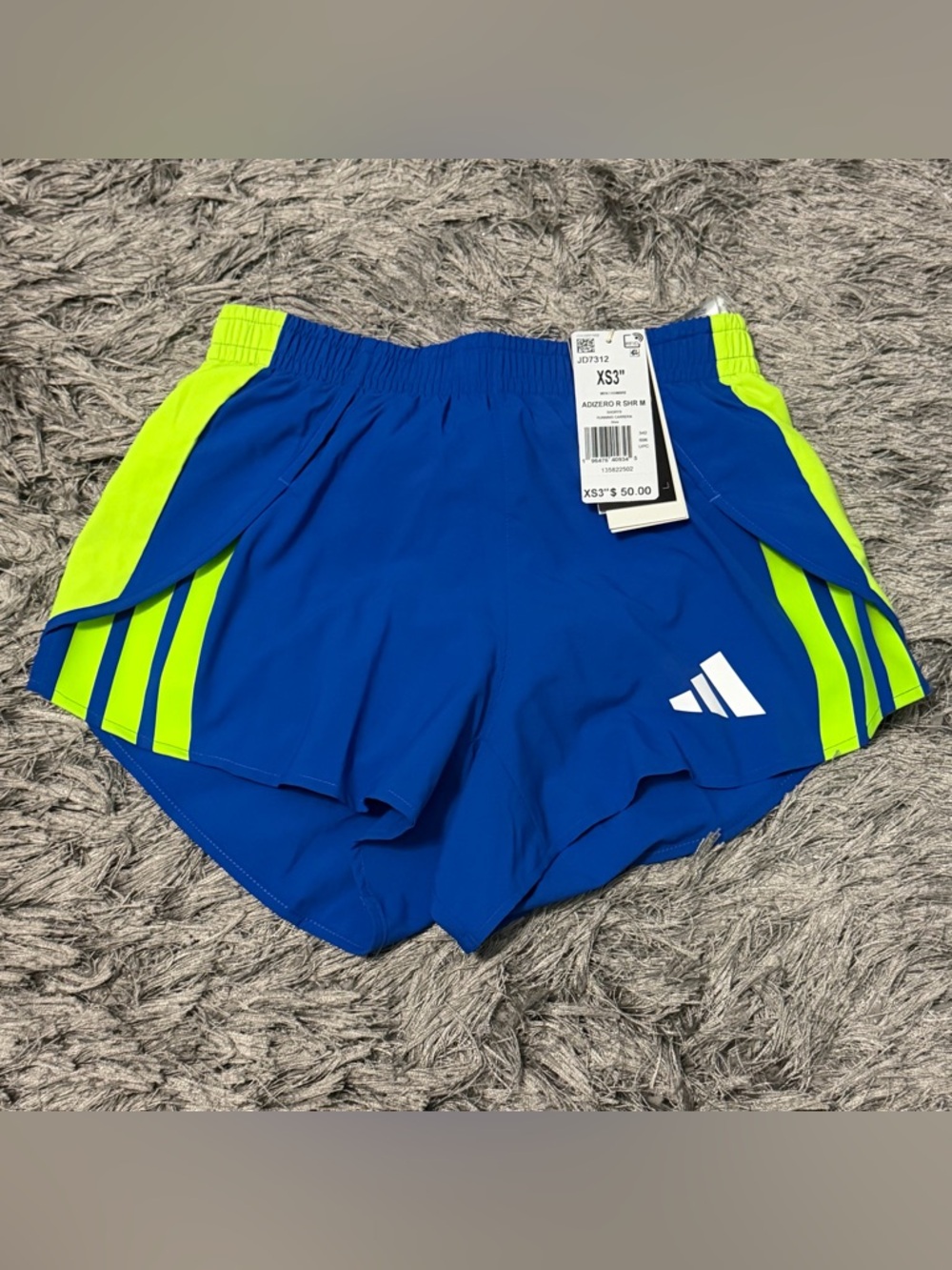 Adidas Adizero Retro 3" Split Running Shorts Mens  XS (JD7312) Booty Brief Lined